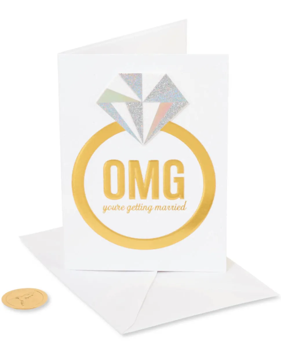 Omg Ring Funny Wedding Greeting Card