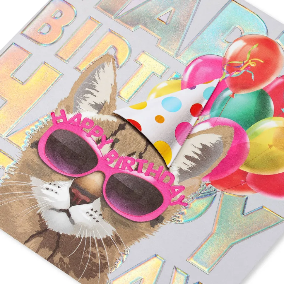 One Cool Cat Birthday Greeting Card