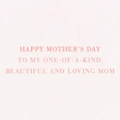 One-of-a-Kind Mothers Day Greeting Card