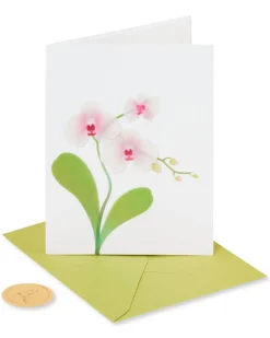 Orchid Blank Greeting Card