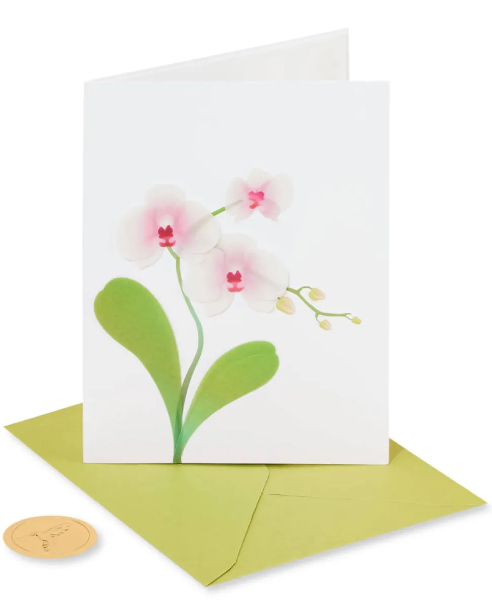 Orchid Blank Greeting Card