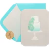 Orchid Cake Wedding Greeting Card