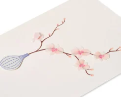Orchid in Vase Birthday Greeting Card