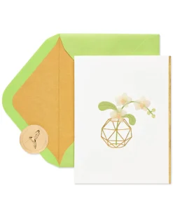 Orchid Thank You Greeting Card