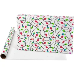 Ornaments, Lights, Llamas Holiday Wrapping Paper Rolls, 3 Rolls