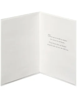 Our Deepest Sympathy and Our Love Sympathy Greeting Card