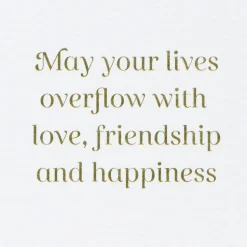 Overflow with Love Pop-Up Wedding Greeting Card