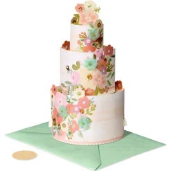 Overflow with Love Pop-Up Wedding Greeting Card