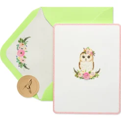 Owl Blank Greeting Card