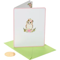 Owl Blank Greeting Card