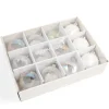 12 Pack Crystal Christmas Ornaments