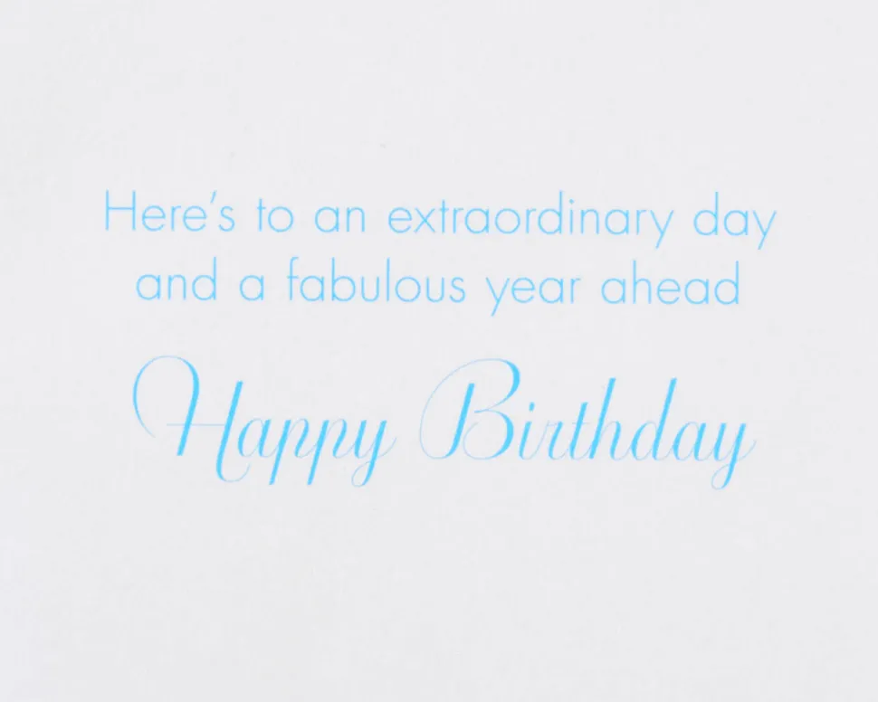 Paillette Balloons Birthday Greeting Card