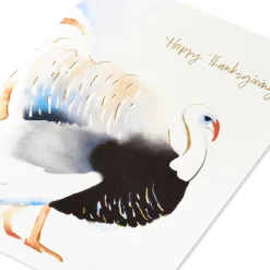 Painted Turkey Happy Thanksgiving Greeting Card