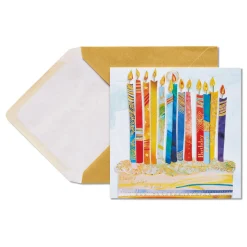Paper Candles Birthday Greeting Card