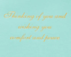 Paper Sculpted Floral Sympathy Greeting Card
