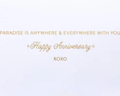Paradise is With You Anniversary Greeting Card for Husband