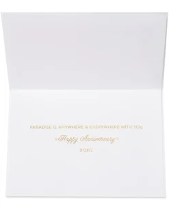 Paradise is With You Anniversary Greeting Card for Husband