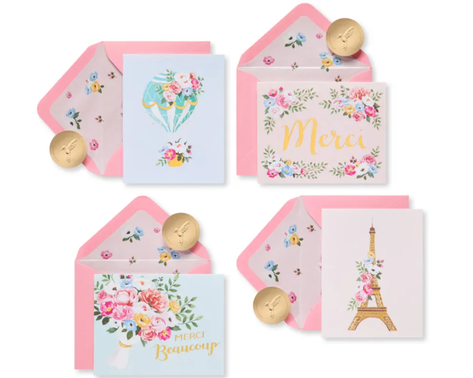 Parisian Blank Cards with Envelopes, 20-Count