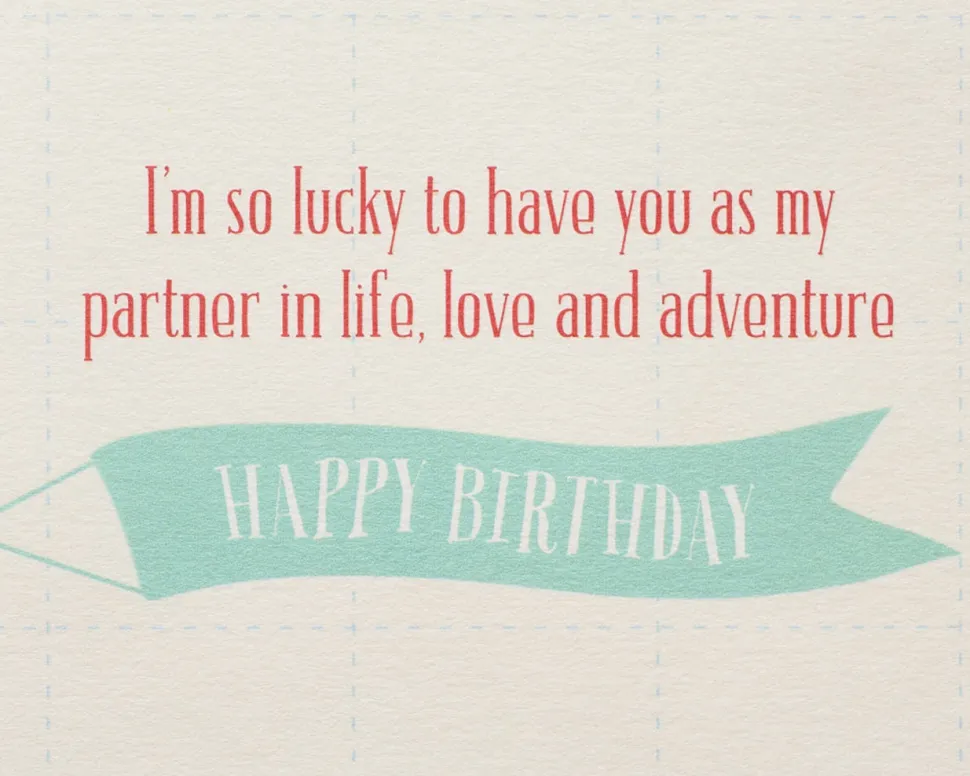 Partner in Life Birthday Greeting Card for Husband