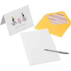 Party Animal Blank Birthday Cards, 20-Count