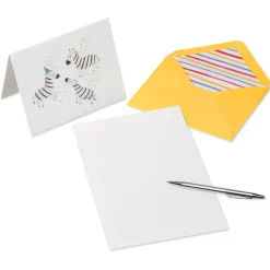 Party Animal Blank Birthday Cards, 20-Count