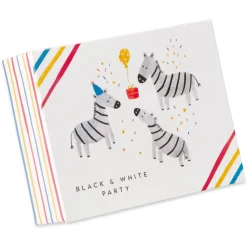 Party Animal Blank Birthday Cards, 20-Count
