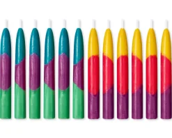Pastel Birthday Candles, 12-Count