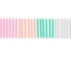 Pastel Birthday Candles, 24-Count