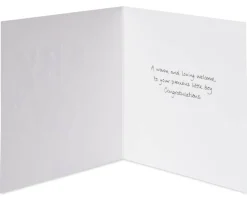 Patchwork Baby Boy New Baby Greeting Card