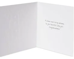 Patchwork Baby Girl New Baby Greeting Card