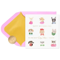 Pawsitively Wonderful Mother’s Day Greeting Card for Dog Mom