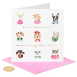 Pawsitively Wonderful Mother’s Day Greeting Card for Dog Mom