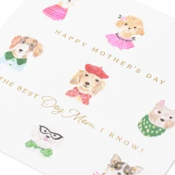 Pawsitively Wonderful Mother’s Day Greeting Card for Dog Mom