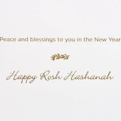 Peace and Blessings Rosh Hashanah Greeting Card