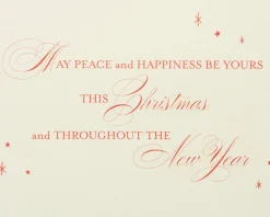 Peace and Happiness Christmas Boxed Cards, 12-Count