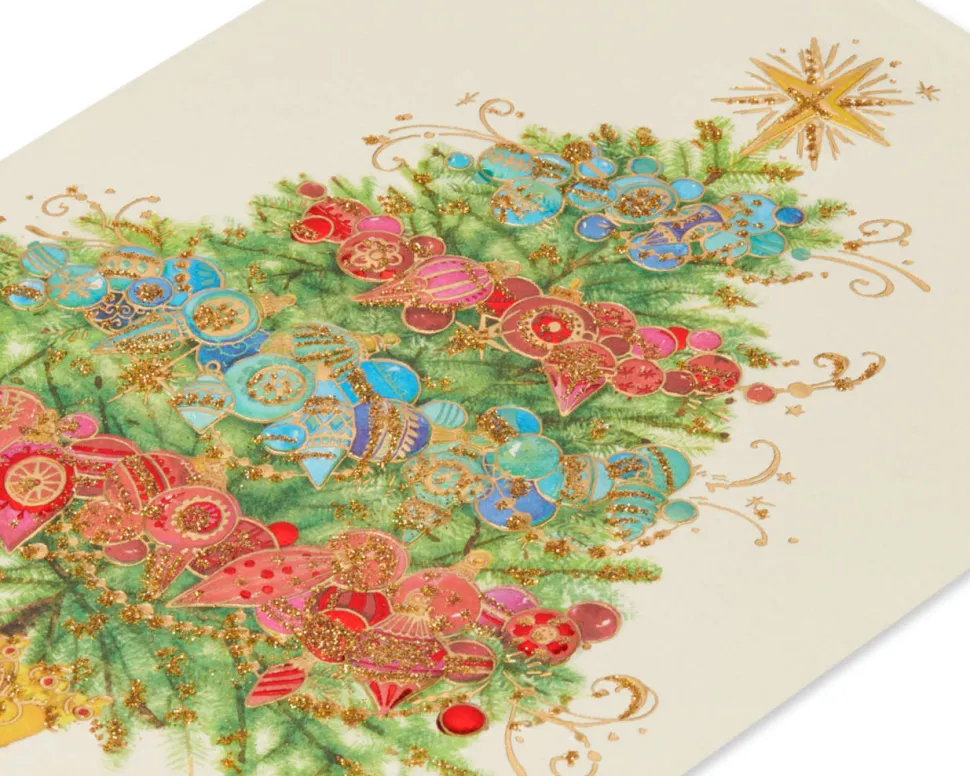 Peace and Happiness Christmas Boxed Cards, 12-Count
