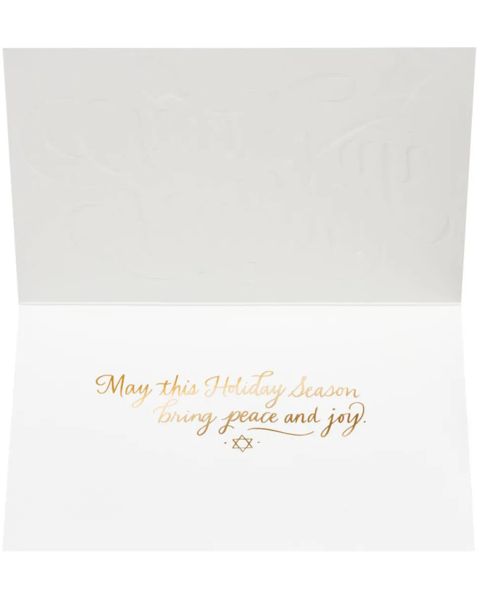 Peace and Joy Chanukah Boxed Cards, 12-Count