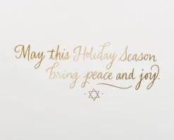 Peace and Joy Chanukah Boxed Cards, 12-Count