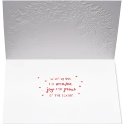 Peace of the Season Christmas Wreath Holiday Boxed Cards, 12-Count