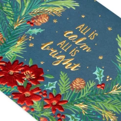 Peace of the Season Christmas Wreath Holiday Boxed Cards, 12-Count