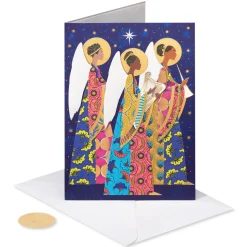 Peace, Wisdom, and Joy Religious Christmas Greeting Card