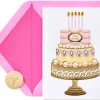 Pearl Birthday Cake Birthday Greeting Card