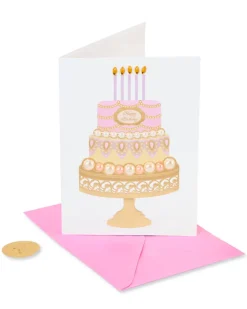 Pearl Birthday Cake Birthday Greeting Card