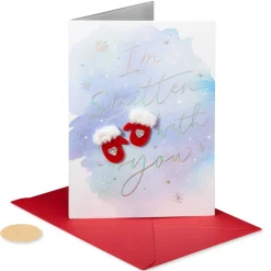 Perfect Pair Romantic Christmas Greeting Card