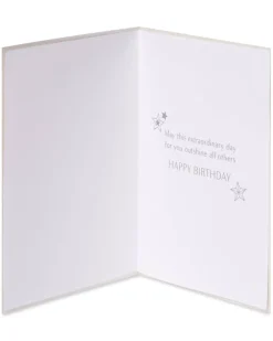 Perforated Leather Cake Birthday Greeting Card