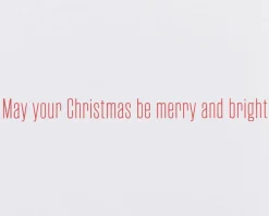 Pine Trees with Santa Holiday Christmas Boxed Cards – Glitter-Free, 20-Count