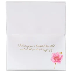 Pink Roses Birthday Greeting Card