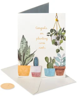 Planting Roots New Home Greeting Card
