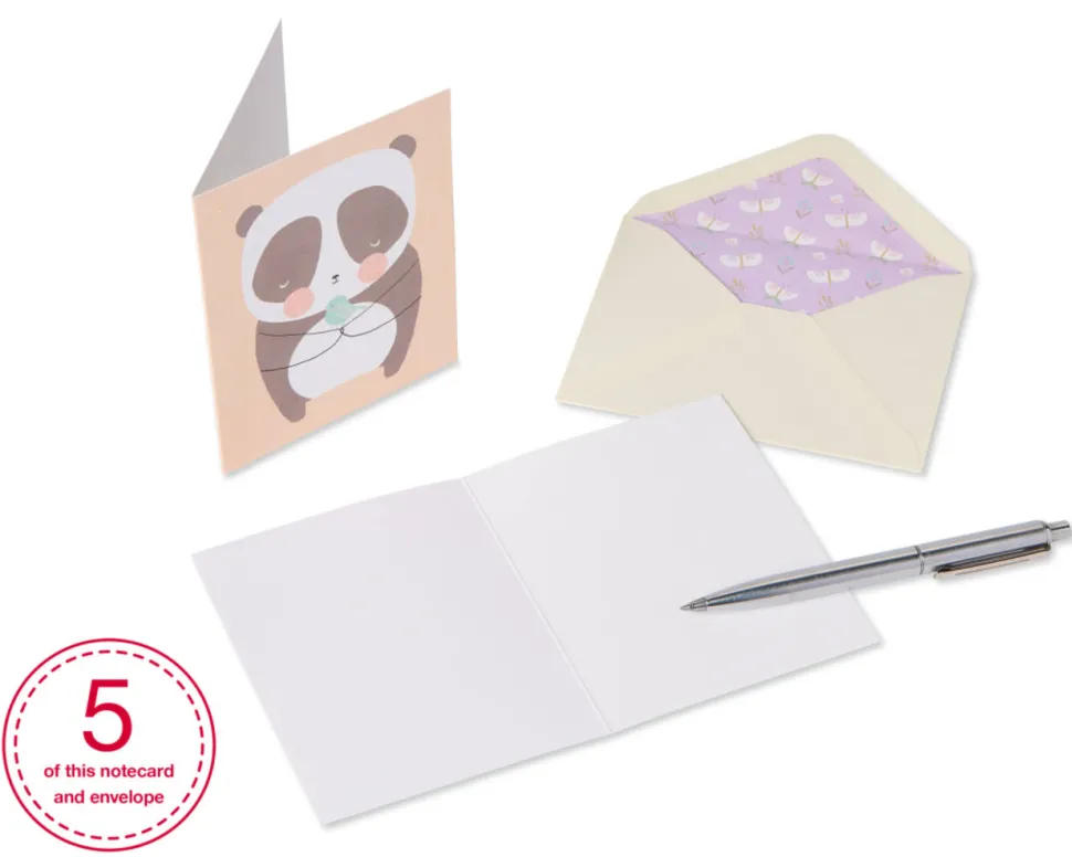 Playful Critters Boxed Blank Note Cards, 20-Count