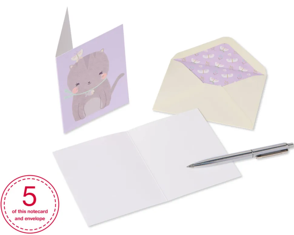 Playful Critters Boxed Blank Note Cards, 20-Count